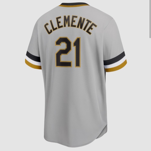 Roberto Clemente Pittsburgh Pirates Nike Throwback Cooperstown Collection Limite - Picture 1 of 4